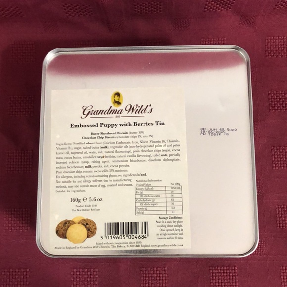 🛍️5/$20🛍️Grandma Wild’s Adorable Puppy Shortbread Biscuit tin. - Picture 3 of 7